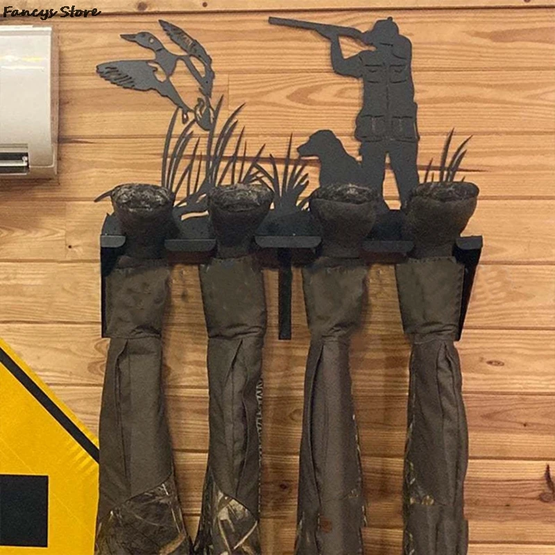 

33*23*4cm Hunting Hunter Boot Rack Disassembly Home Decoration Holiday Gift Iron Creative Father Birthday Gift Family Pendant