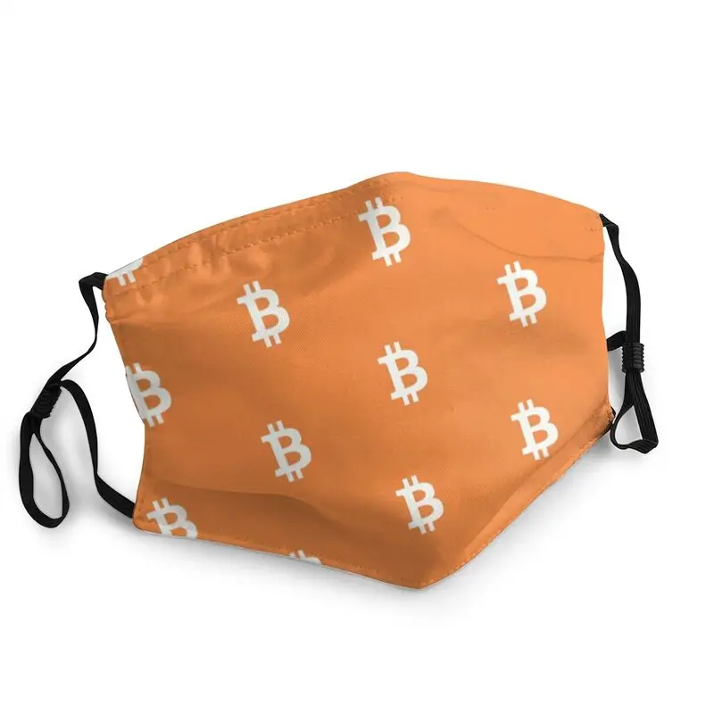 

Bitcoin Symbol Print Breathable Mouth Face Mask Cryptocurrency BTC Blockchain Mask Protection Cover Respirator Mouth Muffle