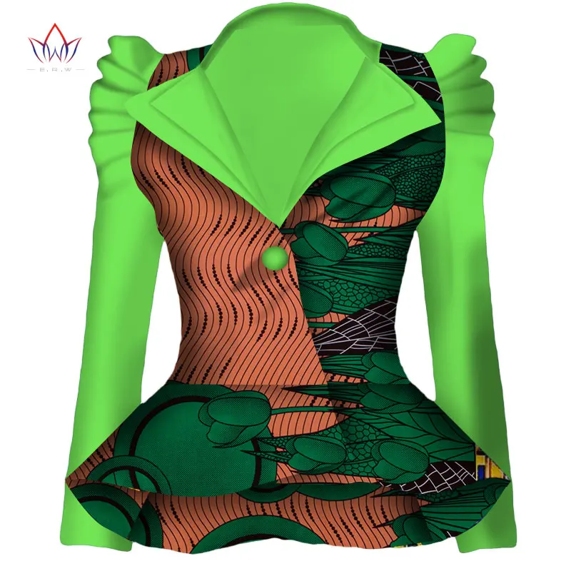 Женский блейзер в стиле Дашики Анкары модный из 100% хлопка с вощеным принтом