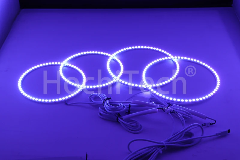 Ультра яркий 5050 SMD многоцветный RGB светодиодный набор ангельских глаз с пультом дистанционного управления для Chrysler 300C 2004 2005 2007 2008 2009 2010
