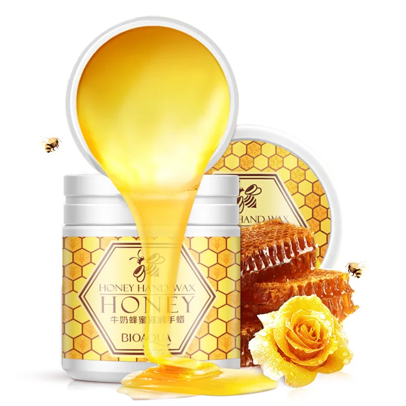 

Honey Hand Wax Milk Cream Paraffin Whitening Nourish Moisturizing Hydrating Remove Dead Skin Hand Care