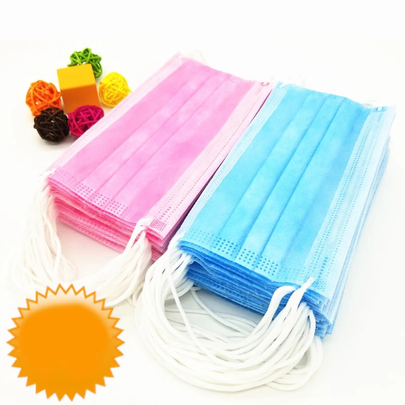 20 штук упак. цветная противопылевая Ветрозащитная маска одноразовая для ухода за