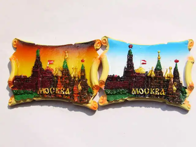 

Russia Tourism Memorial Scenery Fridge Magnet Moscow Creative Magnetic Sticker Gift