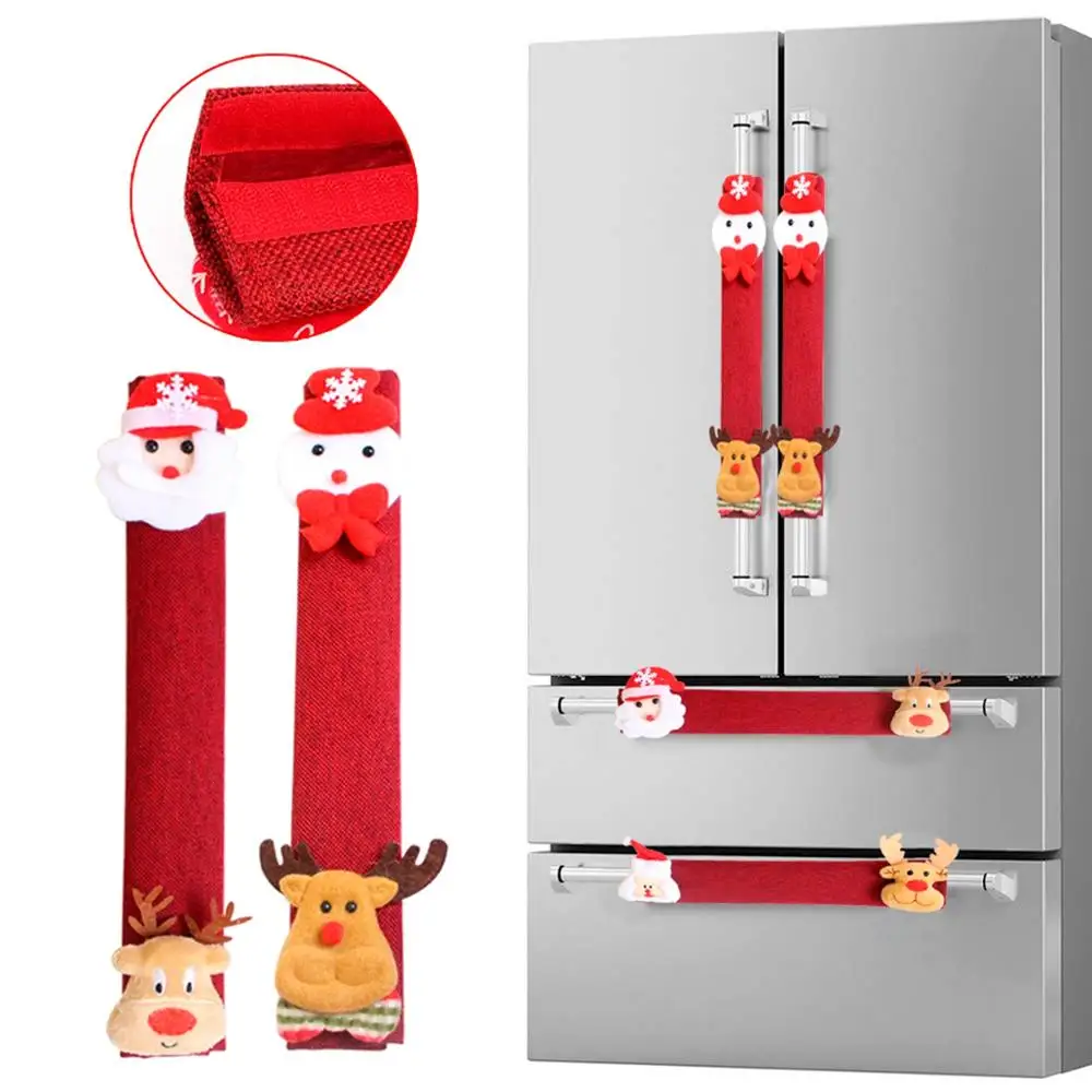 QIFU декор для холодильника Рождественские украшения дома 2020 Navidad Санта Клаус