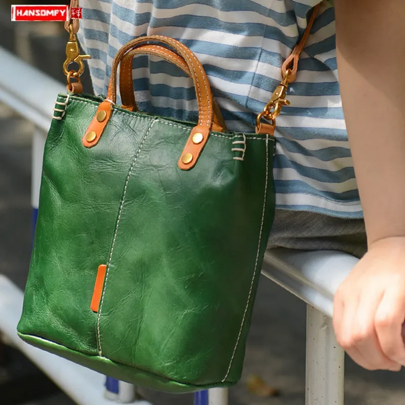 Женские сумки в стиле ретро простая вместительная сумка мешок новинка 2021 кожаные