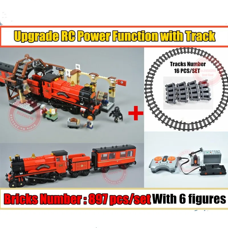 MOC Фантастические звери Хогвартс замок Fit Legoings Technic функция питания Экспресс