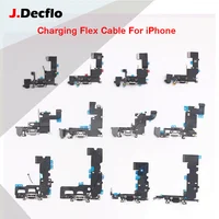 JDecflo USB зарядный док-порт гибкий кабель для iPhone 5S 6 6S 7 Plus микрофон наушники аудио разъем зарядное устройство разъем Запасная часть
