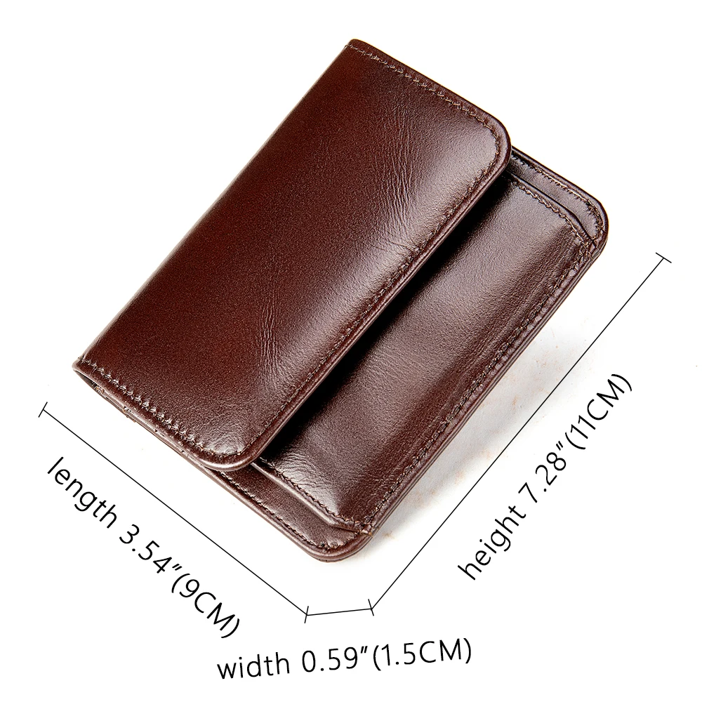 Модный дизайнерский кошелек WESTAL для мужчин кредитница с кармашком мелочи