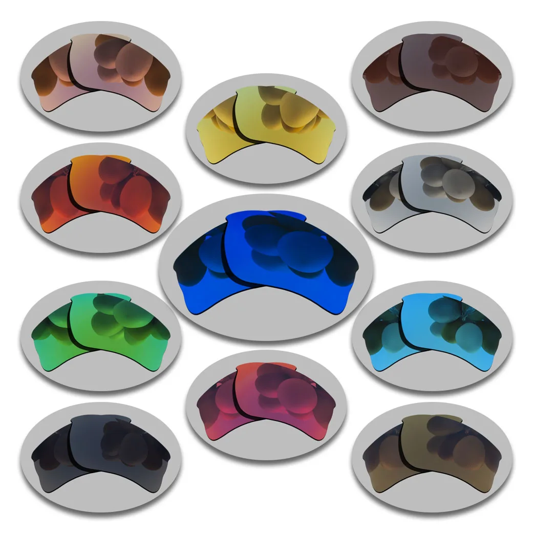 

100% Precisely Cut Polarized Replacement Lenses for Quarter jacket Sunglasses Magenta Red Mirrored Coating Color- Choices