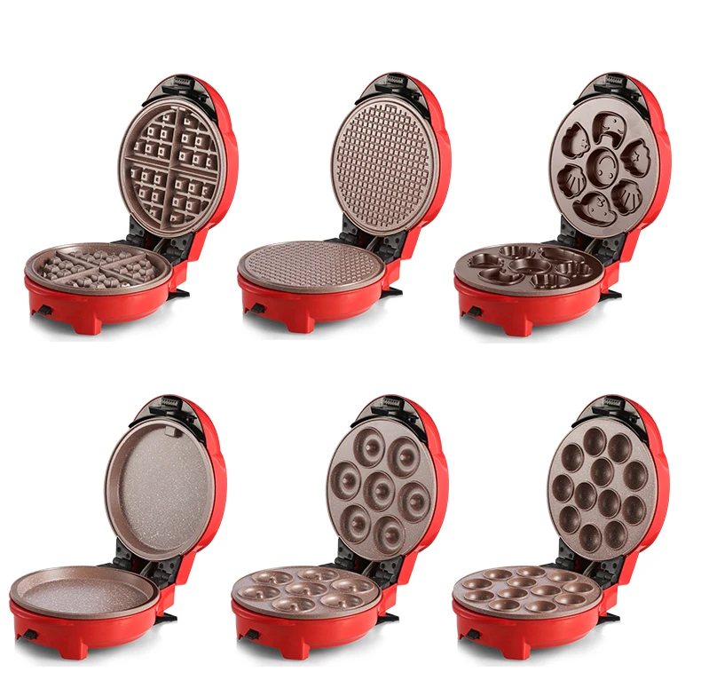 

Electric Waffle Maker Full Automatic Multifunctional Household Muffin Machine Doughnut Maker Torta Nonstick Cookware Set EE5