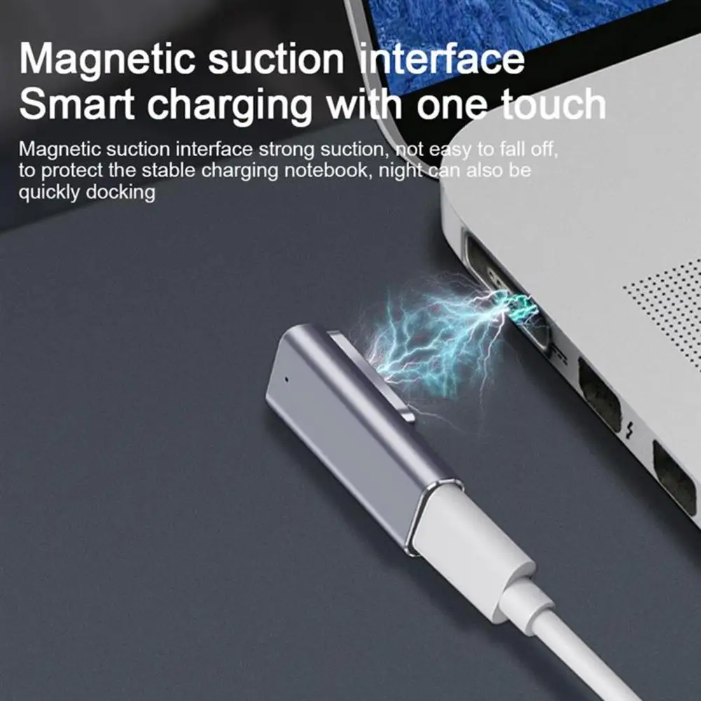Adapter Converter PD Quick Charge Aluminum Alloy Type-C to Mag-safe 1/2 Magnetic Charging Connector for MacBook Air/Pro | Компьютеры и