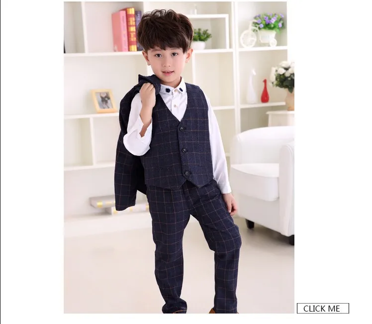 Весенне-осенние новые повседневные Костюмы для мальчиков жилеты детская одежда