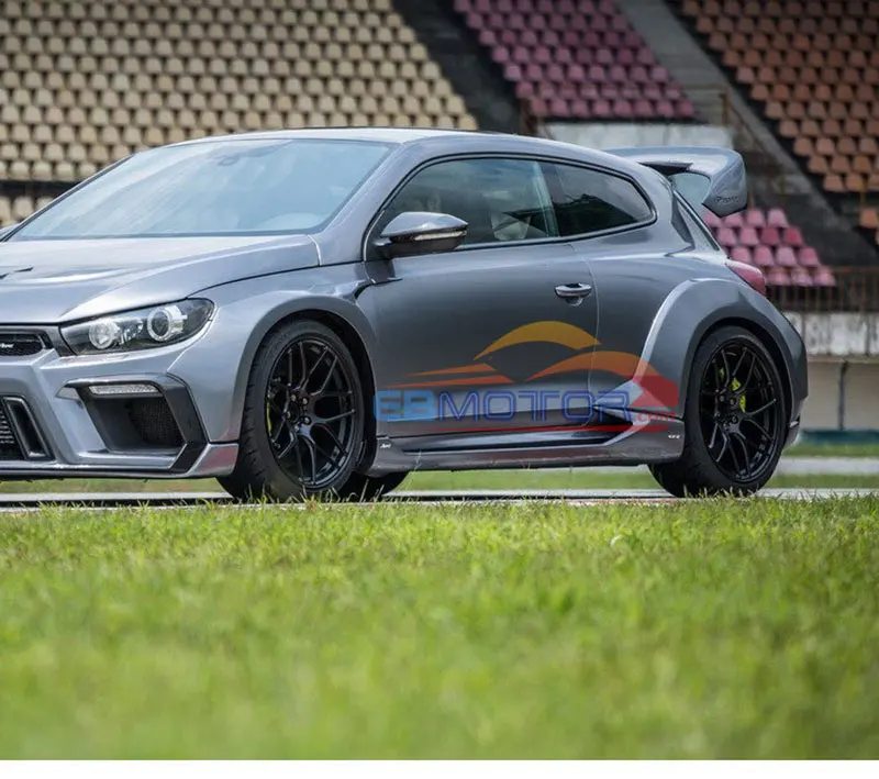 Настоящая карбоновая Задняя накладка на Багажник крыло 1 пара для Volkswagen Scirocco 2009-2013 V095