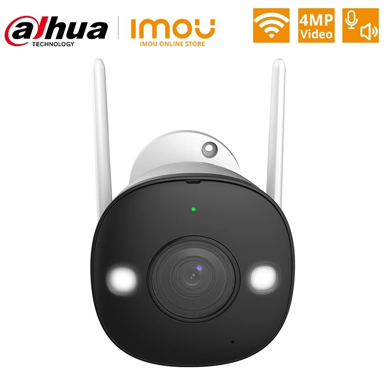 DAHUA наружная 4 мегапиксельная QHD полноцветная Wifi ip камера двухсторонняя беседа