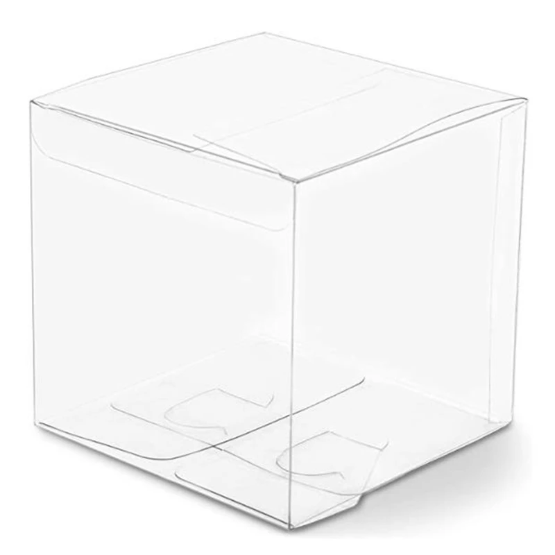 

Clear Candy Gift Box Transparent Boxes for Candy Party Favors 4 Inch 30 Pack