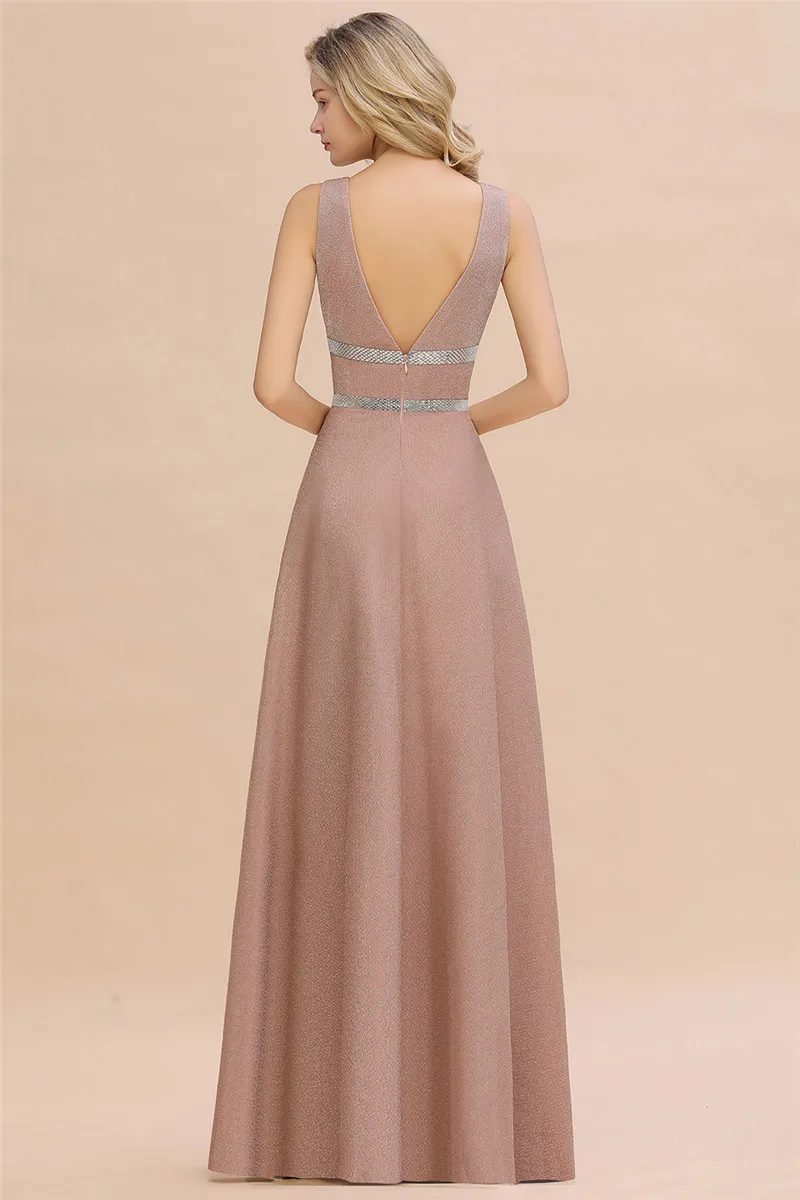 Robe De Soiree пыльная роза длинное вечернее платье сексуальные с глубоким v-образным вырезом темно-синие вечерние выпускные платья Vestido de Festa