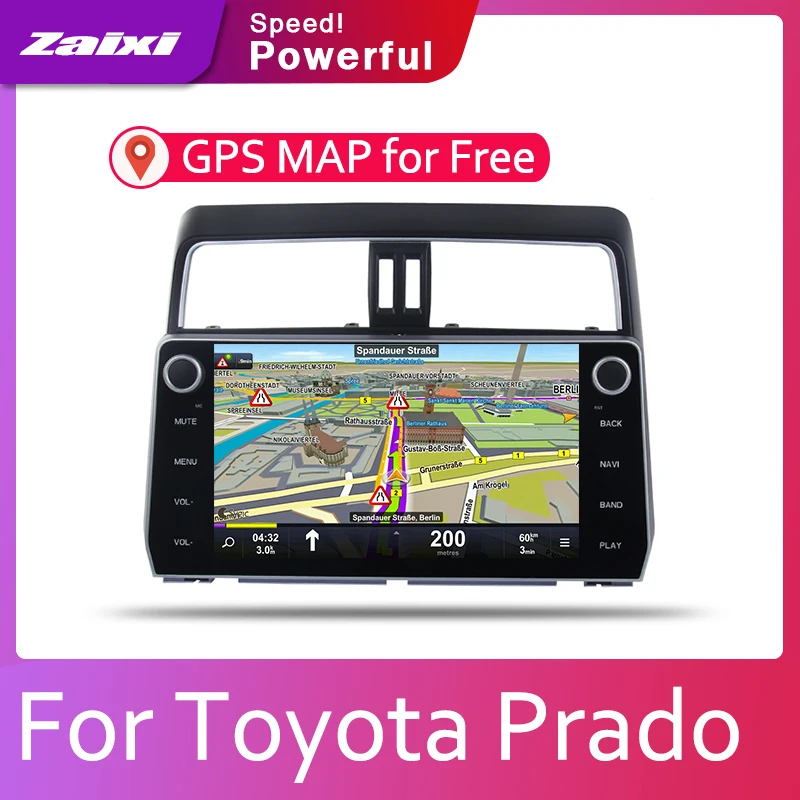 ЖК-экран для Toyota Land Cruiser Prado 2017-2019 автомобильные аксессуары Android мультимедийный