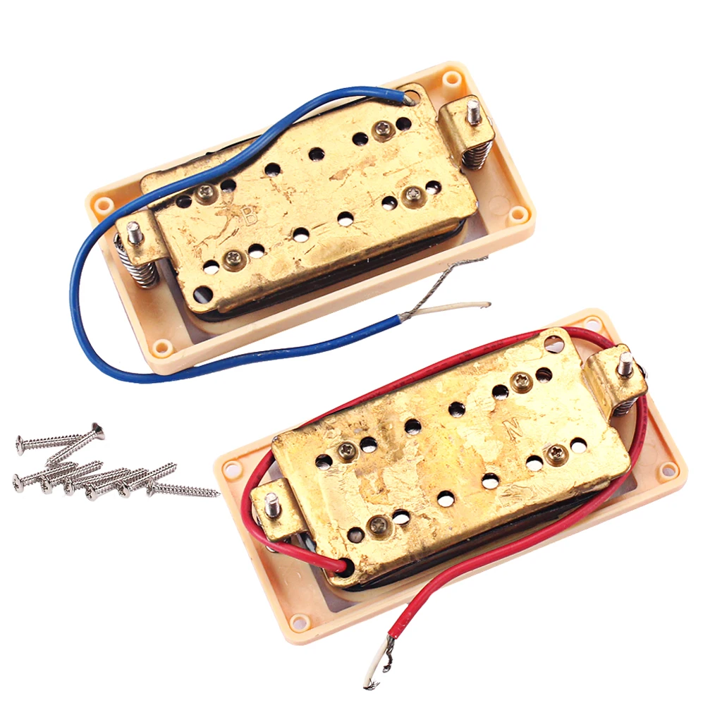 

1 Set Copper Guitars Humbucker Black Beige DIY Musical Instrument Parts