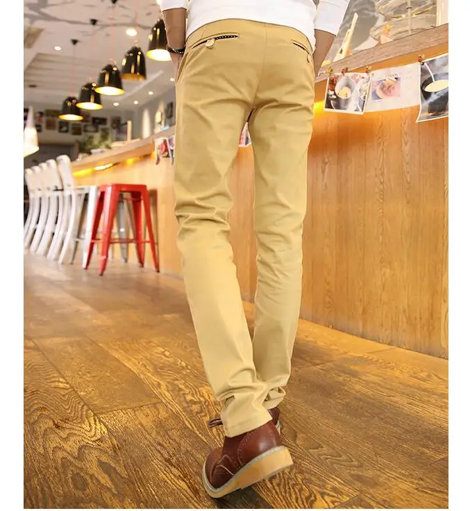 

Size Men Lager Clothing Free Shopping England Business Men's Casual Slim Trousers / S-xxl