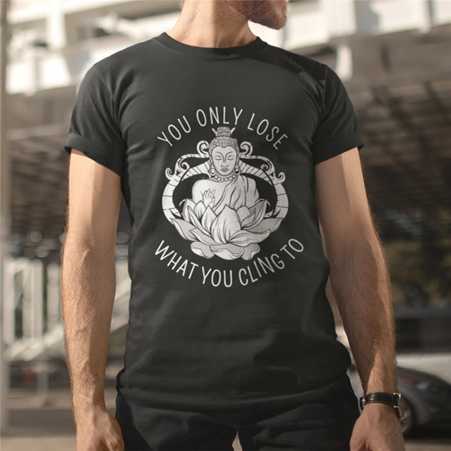 Вы только теряете то что вы цепляетесь за мужские черные футболки Размер S M L XL 2XL