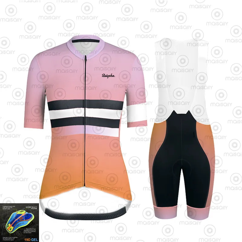 Женский велосипедный комплект из Джерси летняя велосипедная одежда с защитой от