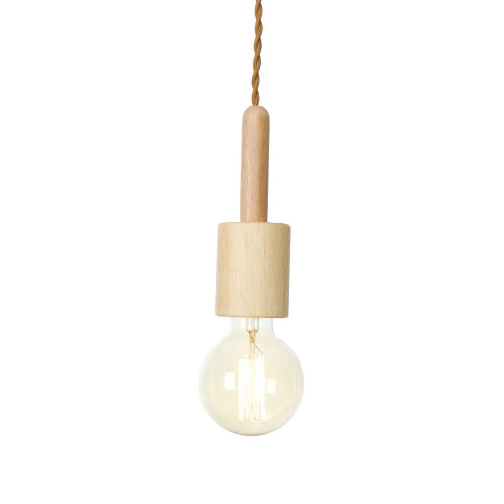 Nodric-lámpara colgante moderno de madera maciza, luminaria de decoración para el hogar, sala de estar, cocina, colgante de madera maciza