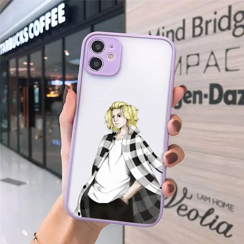 

Tokyo Revengers Mikey anime Phone Case matte transparent For iphone 7 8 11 12 plus mini x xs xr pro max cover
