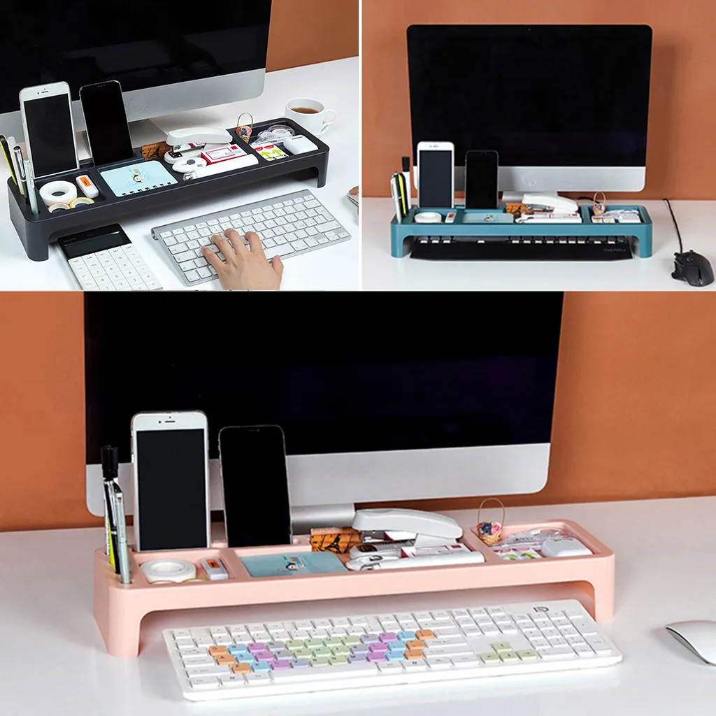

Table Desktop Storage Organizer Holder Keyboard Drawer Office Racks Shelf Storage Holder Home Multifunction Storage