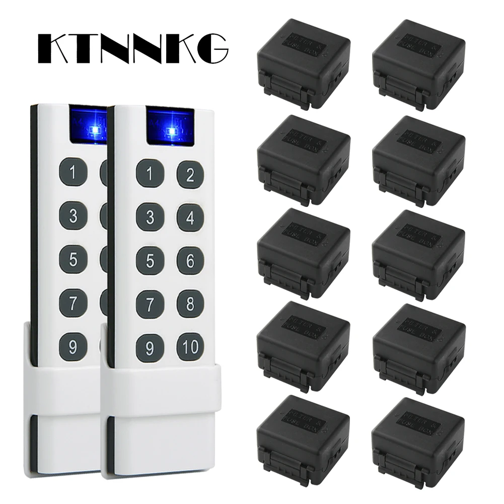 KTNNKG 433Mhz DC 12V Universal Wireless Remote Control Switch RF Receiver Relay For LED Light Electric Gate Car Garage Door