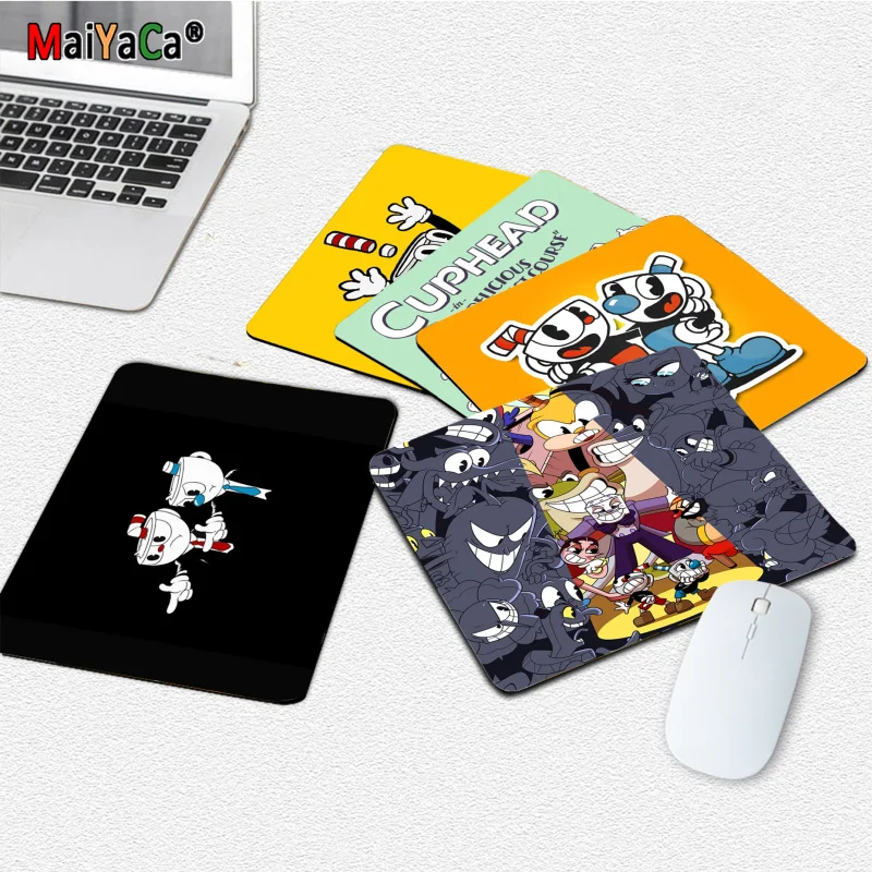 

Vintage Cool Cuphead small Mouse pad PC Computer mat Top Selling Wholesale Gaming Pad mouse