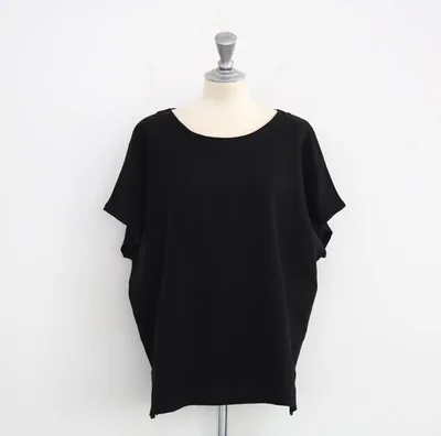 

SE002 O-neck Batwing Short Sleeve Pullover Tops+Elastic Waist Shorts Skirts Womens Casual Solid Two Pieces Set