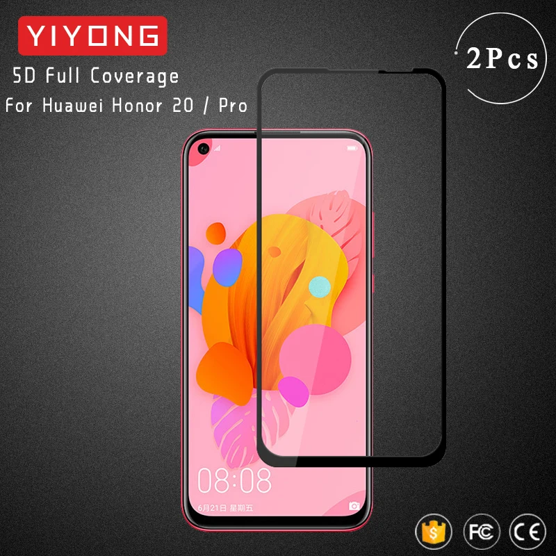 Стекло YIYONG 9D с полным покрытием для Huawei Honor 20 Pro 10 Lite 10i 20s закаленное стекло Защита
