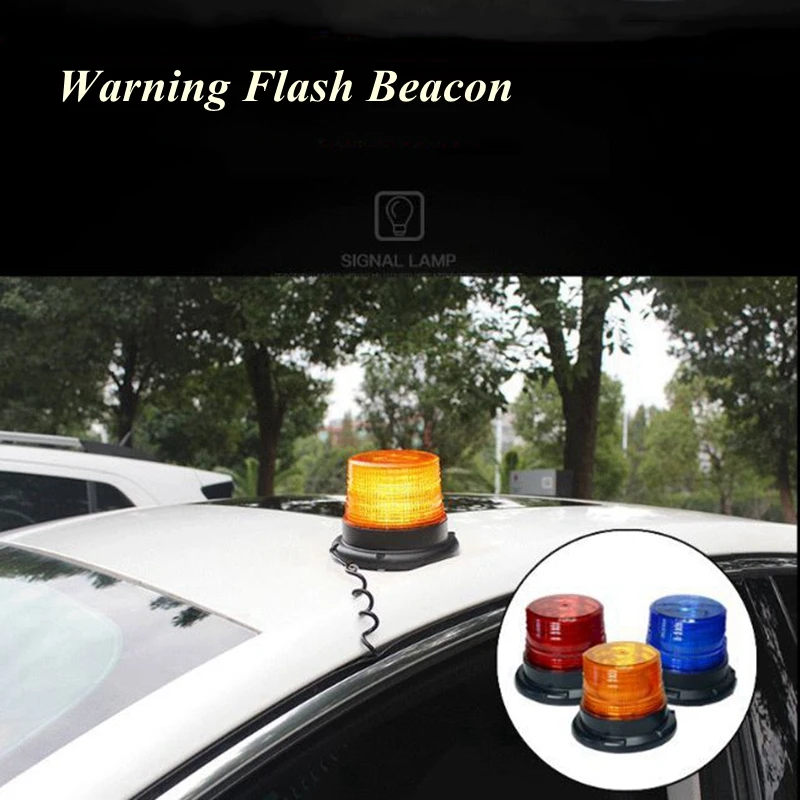 

Warning Flash Beacon Emergency Indication LED Lamp Car Rotating Traffice Safety Light Magnet Ceiling Box Flash Strobe