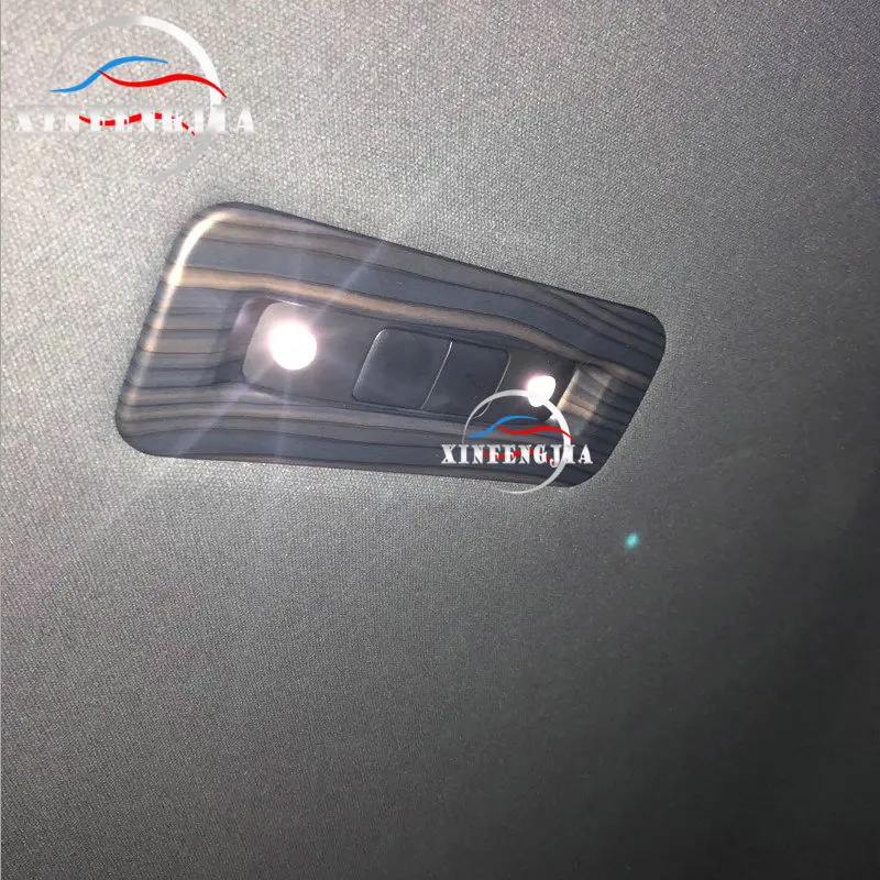 

For Toyota CHR C-HR 18-19 Peach Wood Grain Car Inner Rear Reading Light Lamp Frame Decorate Cover Trim