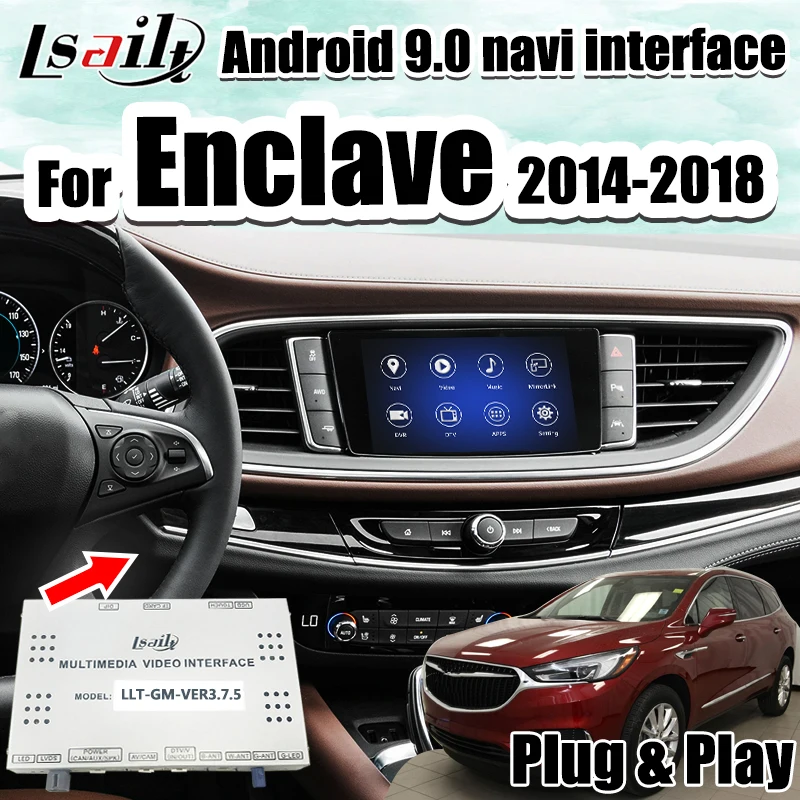 Все-в-1 Android GPS навигация коробка для 2014-2018 Buick Реал и т. Д. С waze Google map play store mirrorlink yandex