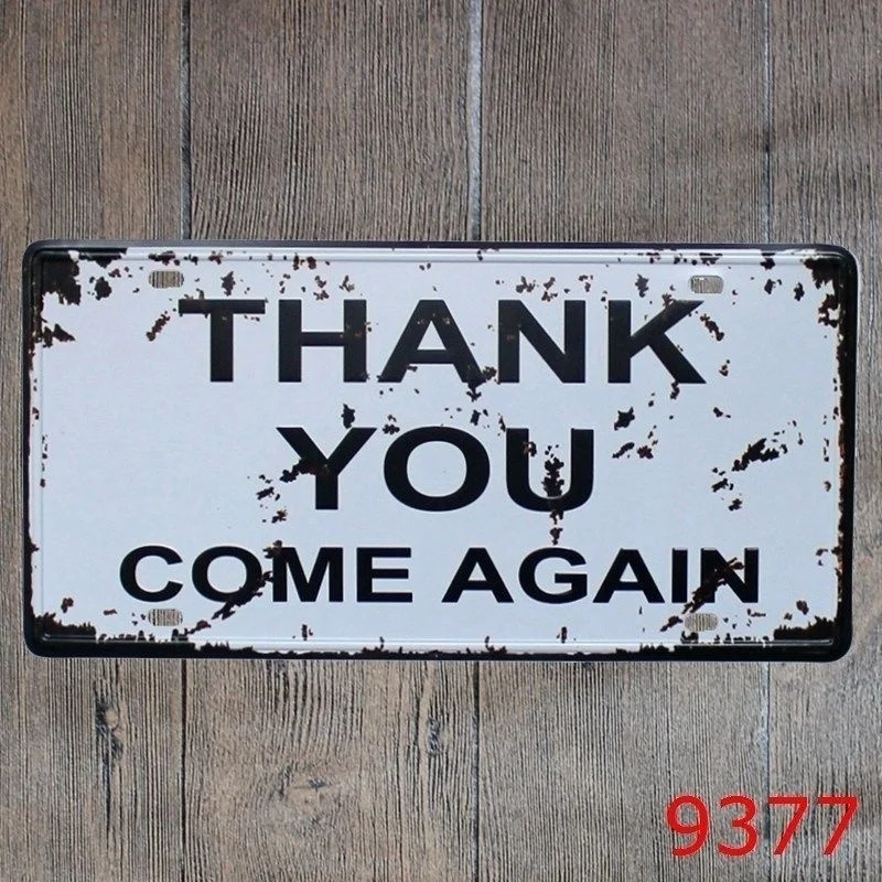 

Metal Tin Sign Thank You Decor Bar Pub Home Vintage Retro Poster Cafe ART(Visit Our Store, More Products!!!)