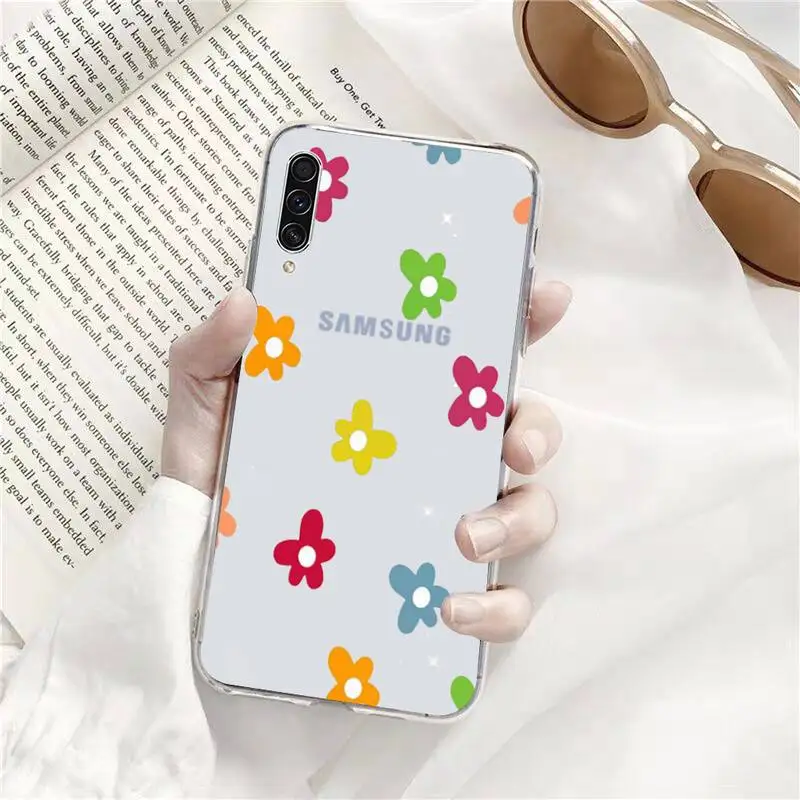 

Flowers pink design painting Phone Case Samsung s9 s10 s20 Huawei honor P20 P30 P40 xiaomi note mi 8 9 pro lite plus mobile bags