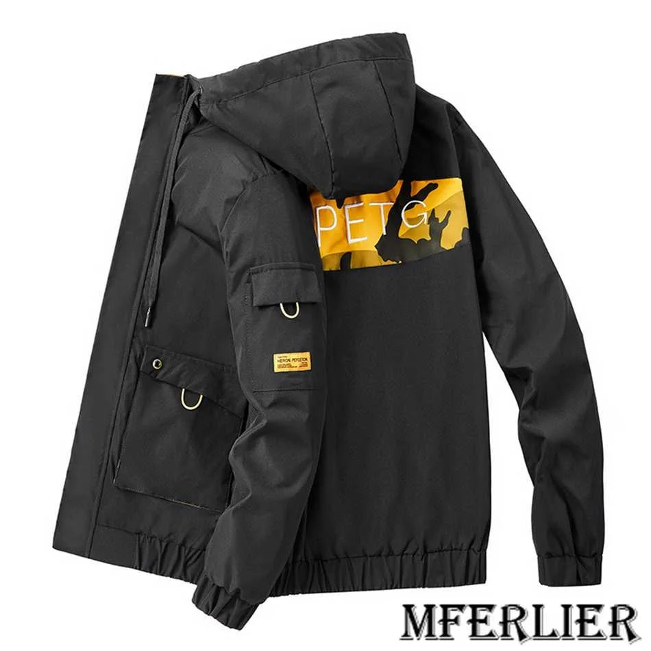 Мужская камуфляжная куртка-карго с капюшоном размеры до 9XL | одежда