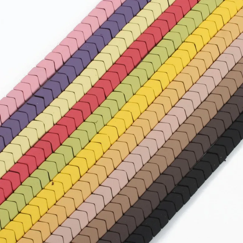 6*3 мм бусины из Натурального Гематита в форме V резиновые для самостоятельного