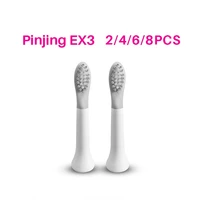 original soft pinjing ex3 precision clean toothbrush heads so white replacement brush heads electric toothbrush attachment