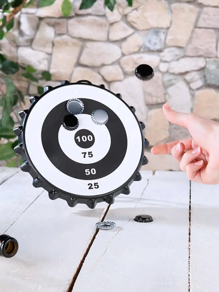 

Beer Cap Magnetic Dart Three-color Party Game Bottle Cap Magnetic Dart Board Darts Game For Bottle Capsules