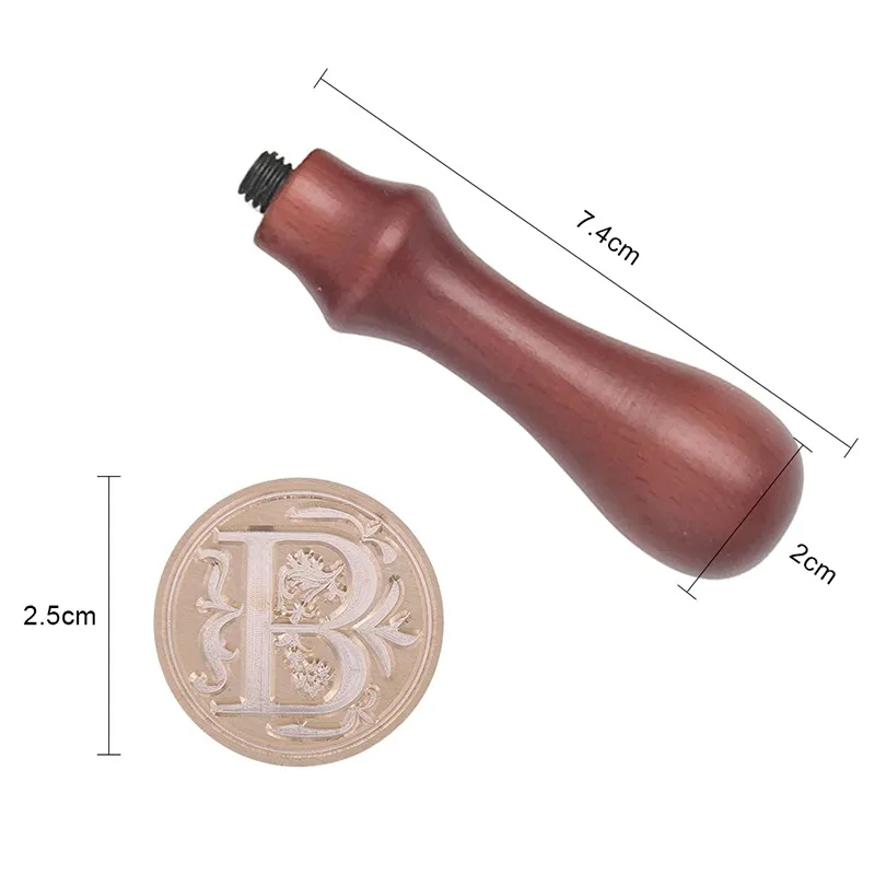 

Retro Wax Seal Stamp Custom Wax Stamp Alphabet Wood Stamp for Scapbooking Decorative Stamp Invitation Gift Cards Sealing Stamp