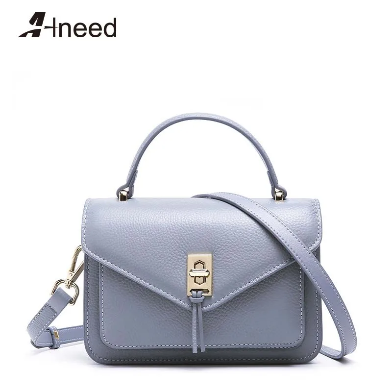 ALNEED Designer Bags Famous Brand Women Bags Genuine Leather Small Crossbody Bags Ladies Shoulder Clutch Fashion Flap Purse
