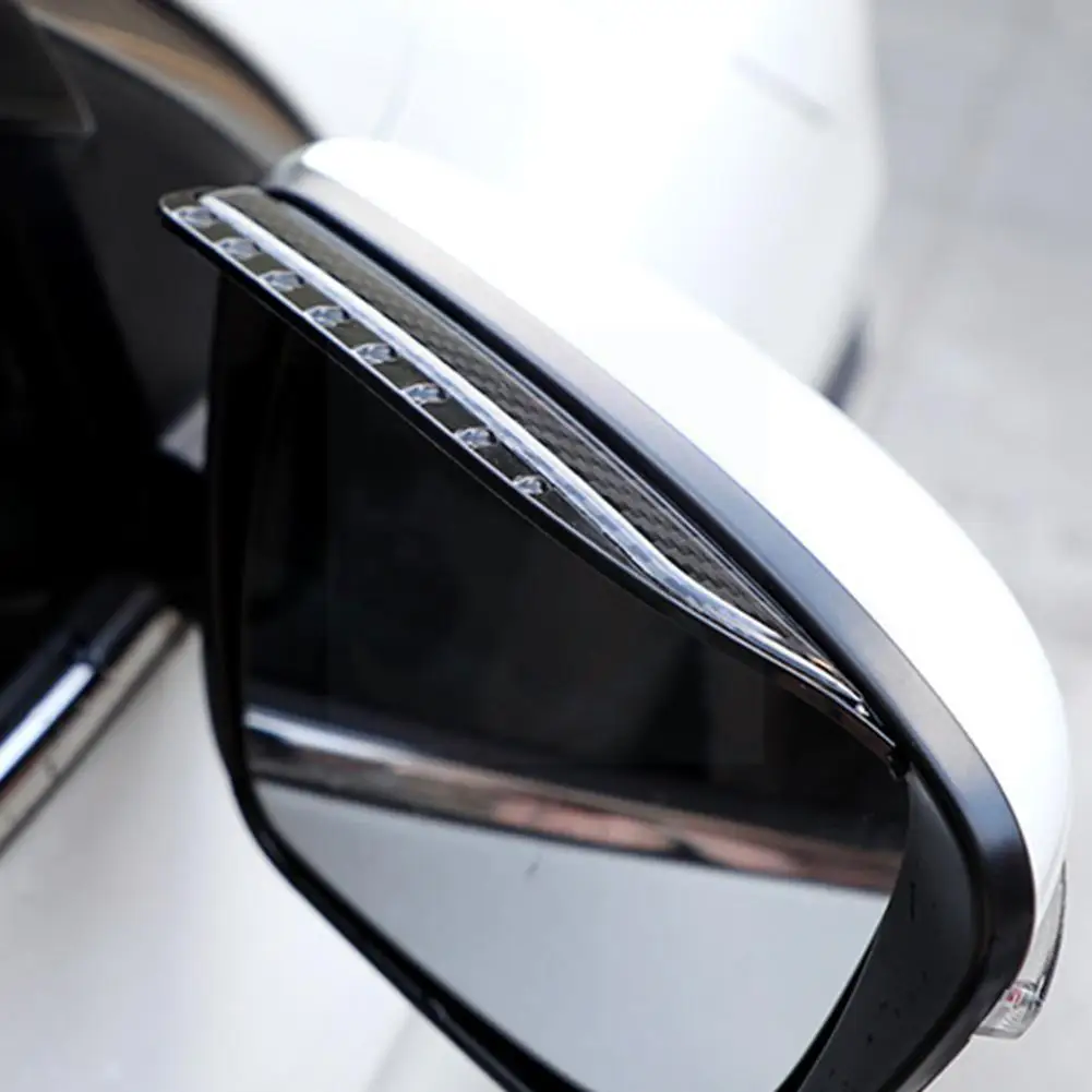 

Креативное боковое зеркало заднего вида для автомобиля, дождик, брови, фотозащита от солнца, углеродное защитное покрытие из волокна, погод...