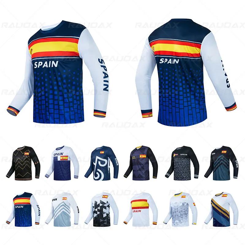 

2021 customize team National Edition jersey moto mtb motocross jersey Enduro Maillot Hombre DH BMX MX Cycling Downhill jersey