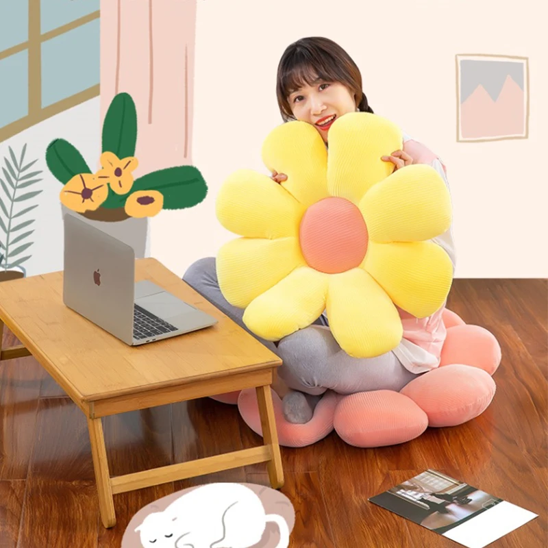 

Butt Cushions Delicate Soft Small Daisy Flower Cushion Cushions Household Items Soft Seat Cushion Chair Cushions Home Decor
