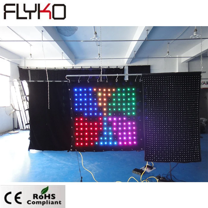 

Популярный P80 1x 1m LED сексуальный видео занавес светодиодный дискотечный экран полноцветсветодиодный светильник