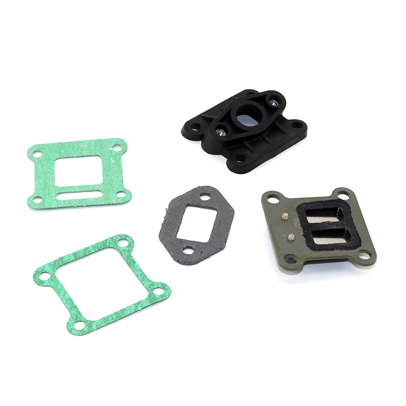 Язычковый клапан + впускной коллектор уплотнительные прокладки для 47cc 49cc мини
