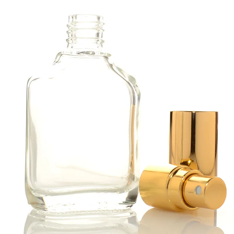 Mini Size 10Ml Clear Square Glass Fine Mist Spray Bottle Portable Perfume Makeup Remover Atomizer Moisturizing Liquid Container | Красота и