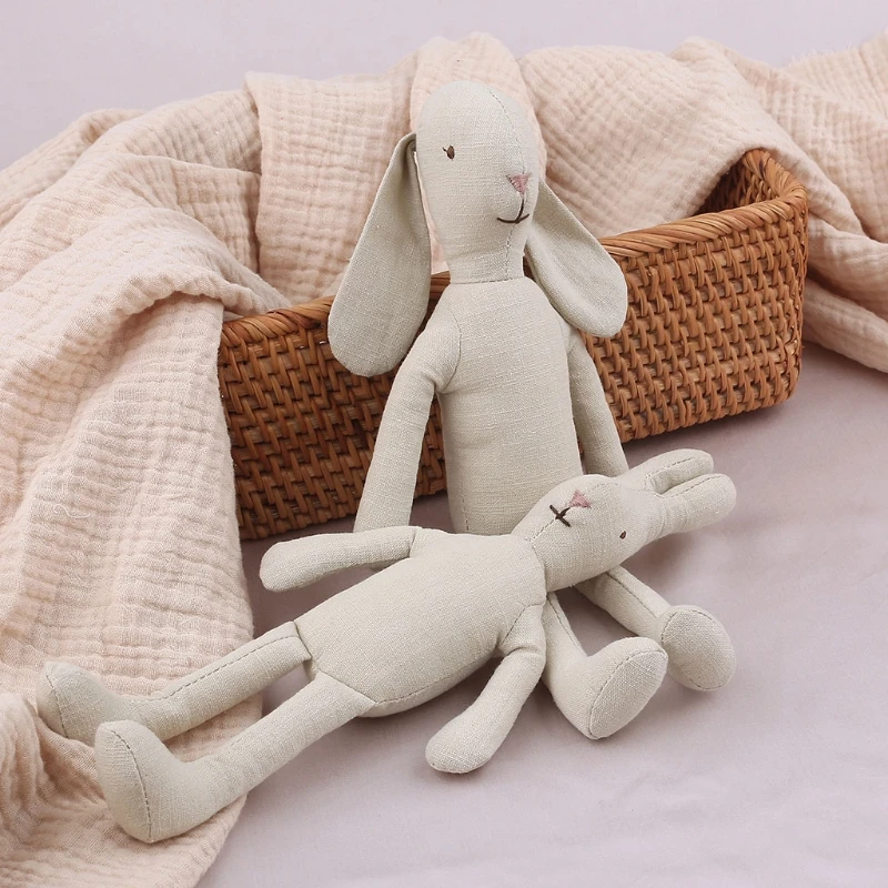 

Cartoon Bunny Doll Baby kawaii Plush Rabbit Dolls Soft PP Cotton Newborn Sleeping Appease Toy Stuffed Rabbit Toys for Girls&Boys